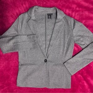 Tahari Women's Gray Herringbone Blazer